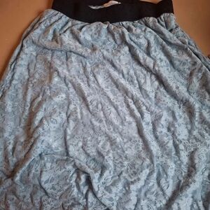 LuLaRoe Lace Maxi Skirt - Black and Blue